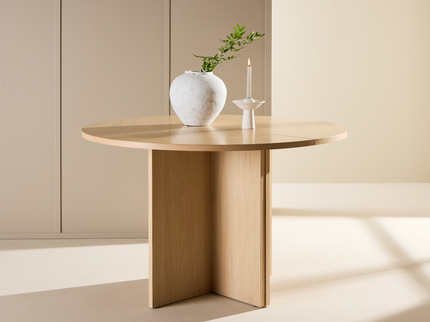 Venture Home Strada Matbord Ø120 Vitputsad