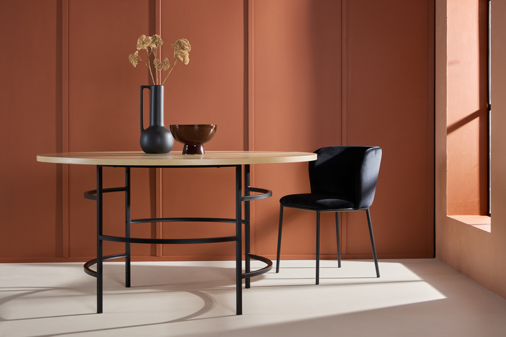 Venture Home Copenhagen Runt Matbord Ø140 Beige/Svart