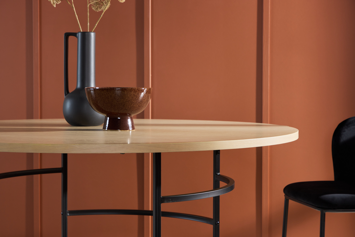 Venture Home Copenhagen Runt Matbord Ø140 Beige/Svart