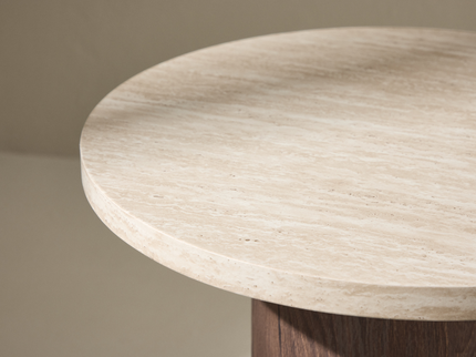 Venture Home Megg Soffbord Ø50 Beige