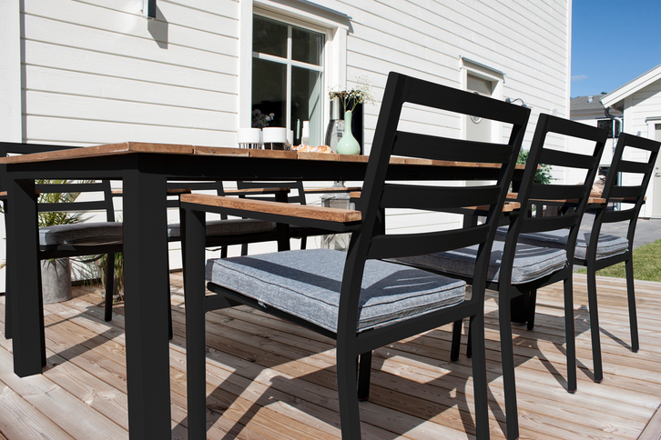 Venture Home Brasilia Matstolar 2-Pack Svart Utomhus