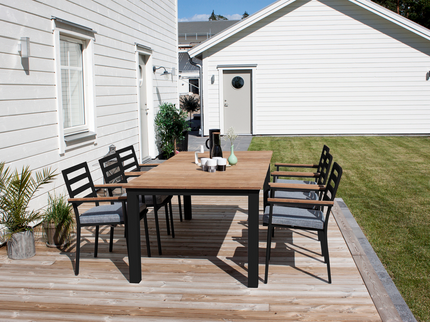 Venture Home Brasilia Matstolar 2-Pack Svart Utomhus