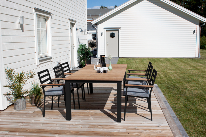 Venture Home Brasilia Matstolar 2-Pack Svart Utomhus