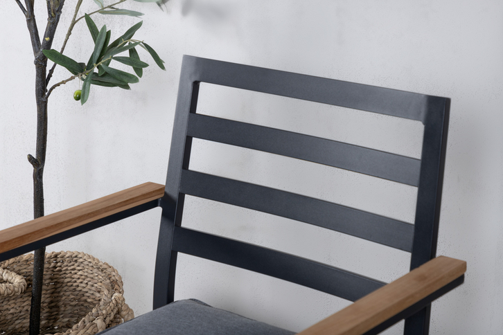 Venture Home Brasilia Matstolar 2-Pack Svart Utomhus