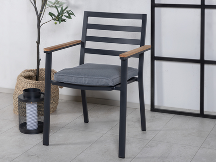 Venture Home Brasilia Matstolar 2-Pack Svart Utomhus