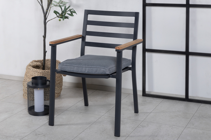 Venture Home Brasilia Matstolar 2-Pack Svart Utomhus