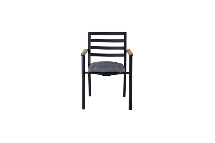 Venture Home Brasilia Matstolar 2-Pack Svart Utomhus
