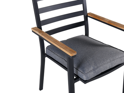 Venture Home Brasilia Matstolar 2-Pack Svart Utomhus