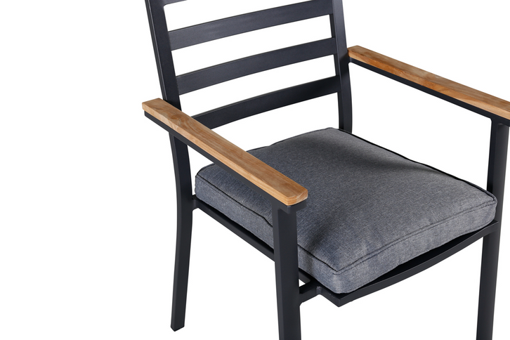 Venture Home Brasilia Matstolar 2-Pack Svart Utomhus