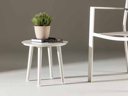 Venture Home Lina Sidobord Ø40 Beige Utomhus