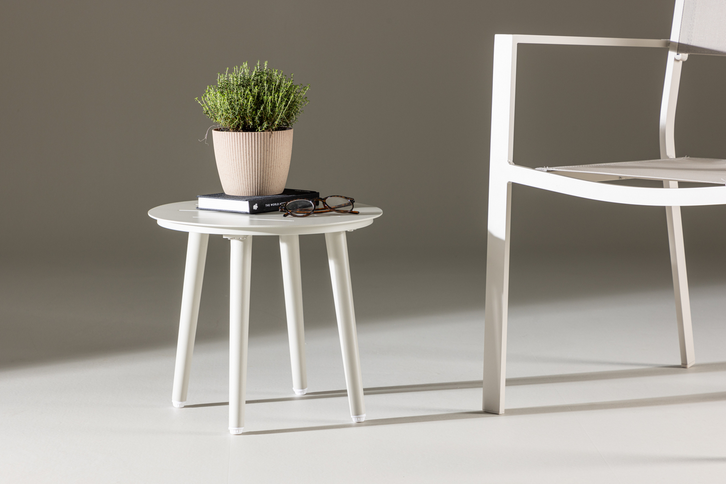 Venture Home Lina Sidobord Ø40 Beige Utomhus
