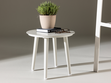 Venture Home Lina Sidobord Ø40 Beige Utomhus