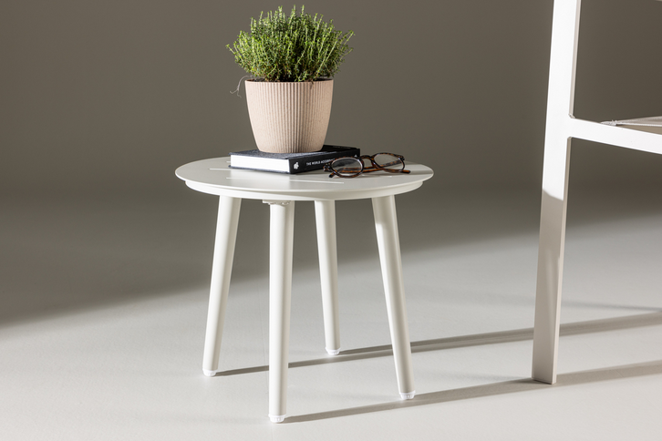Venture Home Lina Sidobord Ø40 Beige Utomhus