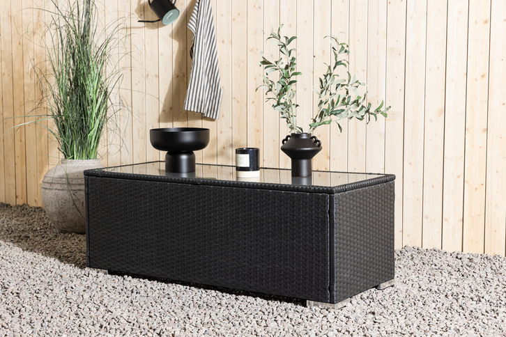 Venture Home London Soffbord 50 x 120 Svart Utomhus