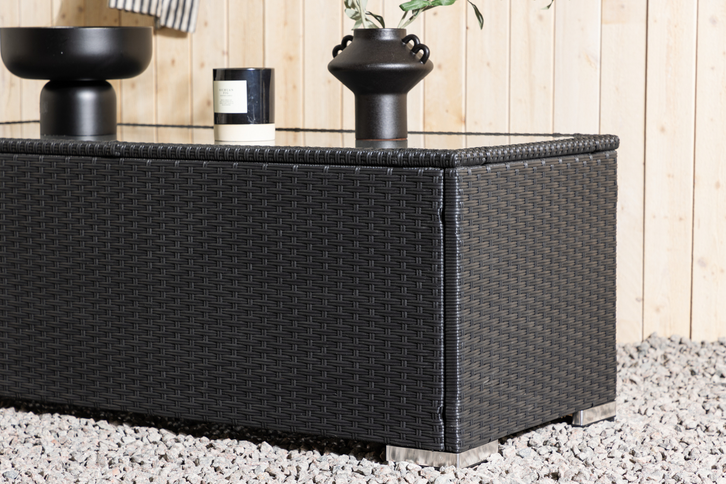 Venture Home London Soffbord 50 x 120 Svart Utomhus