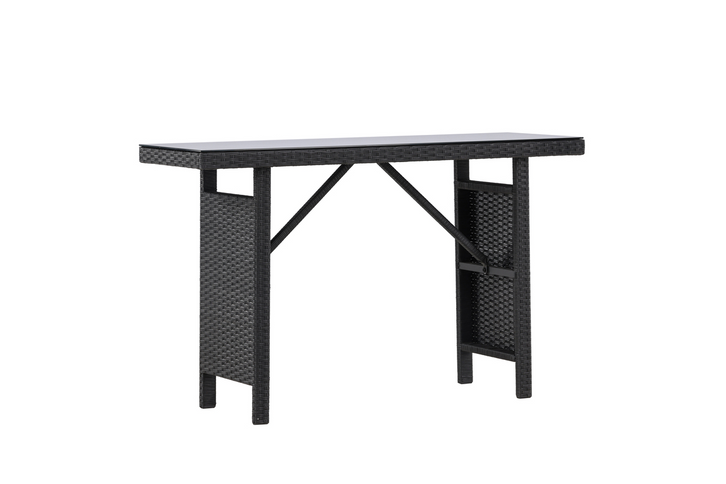 Venture Home Padova Sidobord 40 x 120 Svart Utomhus