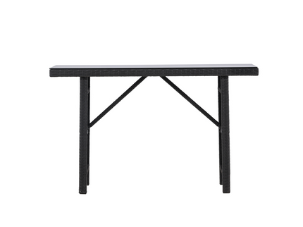 Venture Home Padova Sidobord 40 x 120 Svart Utomhus