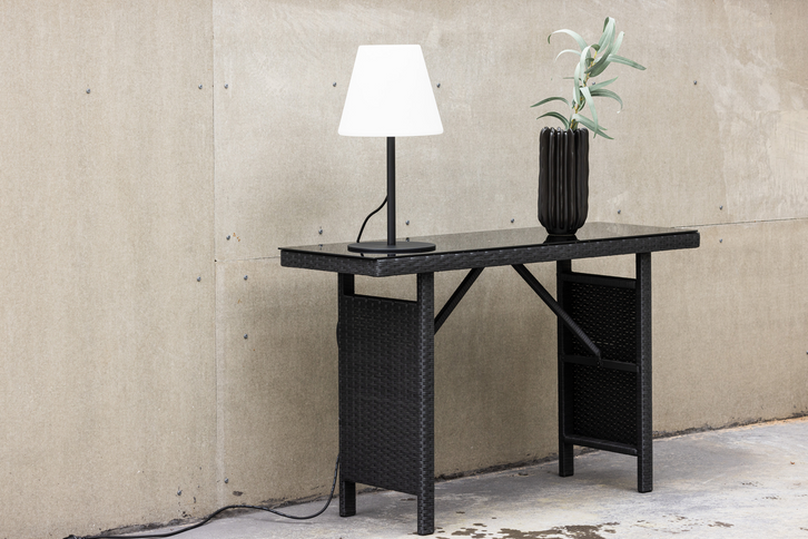 Venture Home Padova Sidobord 40 x 120 Svart Utomhus