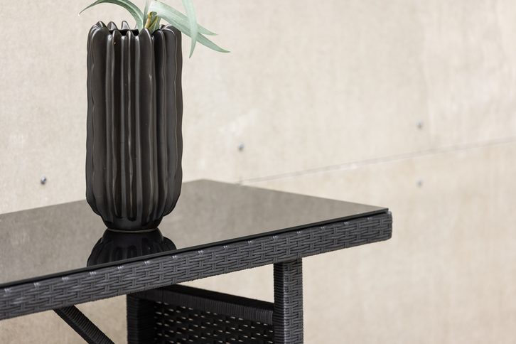 Venture Home Padova Sidobord 40 x 120 Svart Utomhus