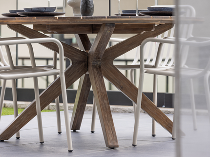 Venture Home Rosario Runt Matbord Utomhus Brun