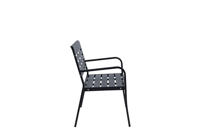 Venture Home Elvas Bänksoffa 84x125x60 Svart Utomhus