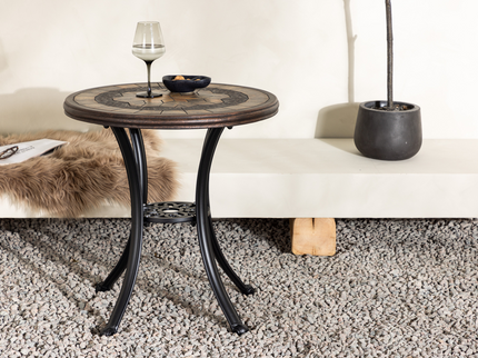 Venture Home Leiria Cafebord Ø60 Brunt Utomhus