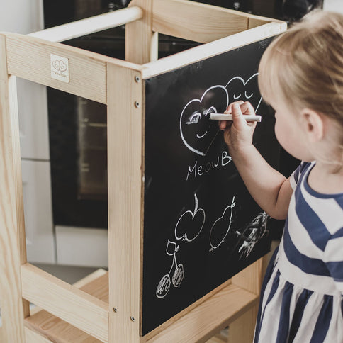 MeowBaby Hjälpa Till Pall med Rittavla, Naturlig