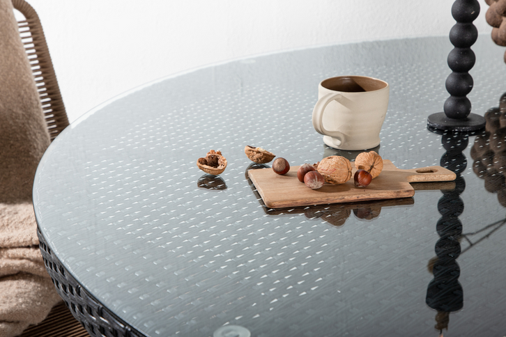 Venture Home Volta Runt Matbord Utomhus Svart
