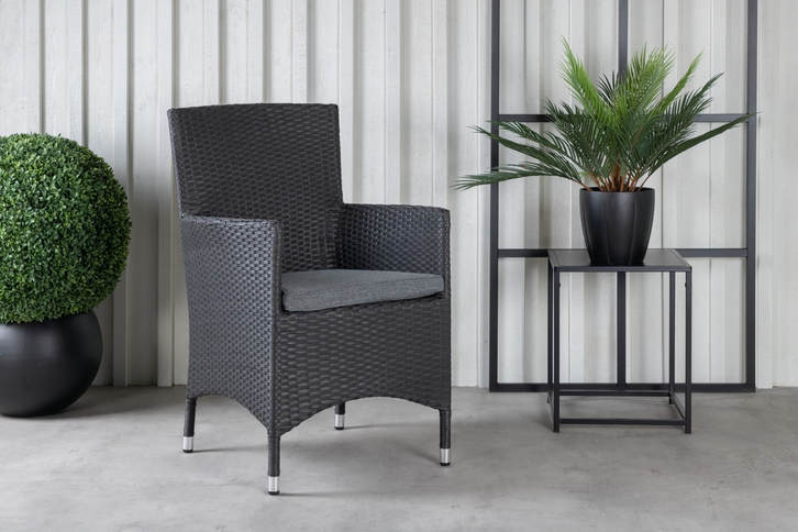 Venture Home Malin Matstolar 2-Pack Svart Utomhus
