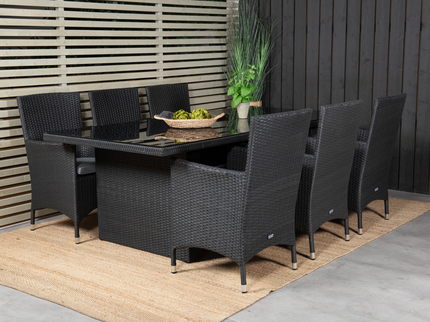 Venture Home Malin Matstolar 2-Pack Svart Utomhus