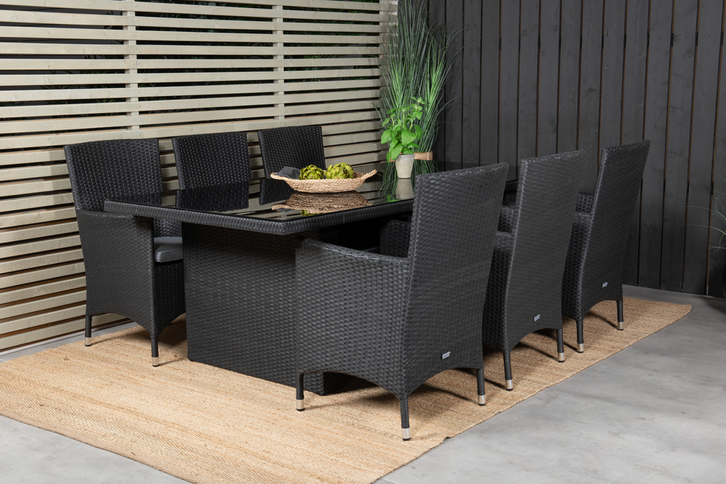 Venture Home Malin Matstolar 2-Pack Svart Utomhus