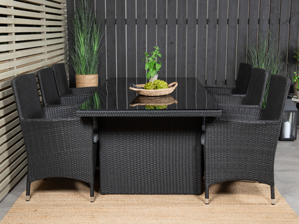 Venture Home Malin Matstolar 2-Pack Svart Utomhus