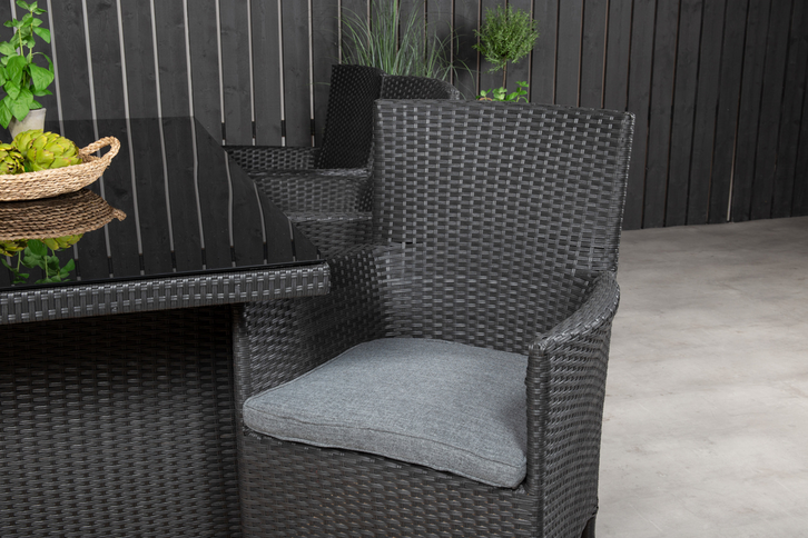 Venture Home Malin Matstolar 2-Pack Svart Utomhus