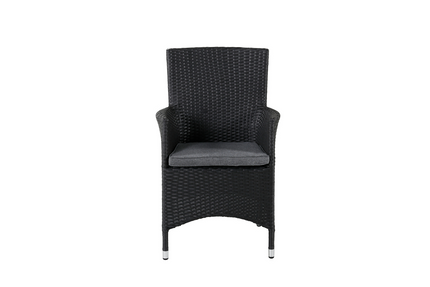 Venture Home Malin Matstolar 2-Pack Svart Utomhus