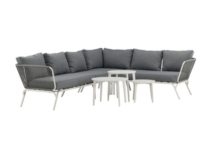 Venture Home Roxo Hörnsoffgrupp Vit/Grå Utomhus