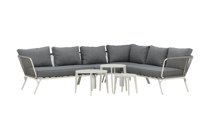 Venture Home Roxo Hörnsoffgrupp Vit/Grå Utomhus