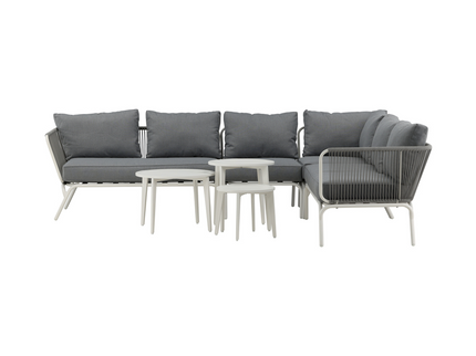 Venture Home Roxo Hörnsoffgrupp Vit/Grå Utomhus