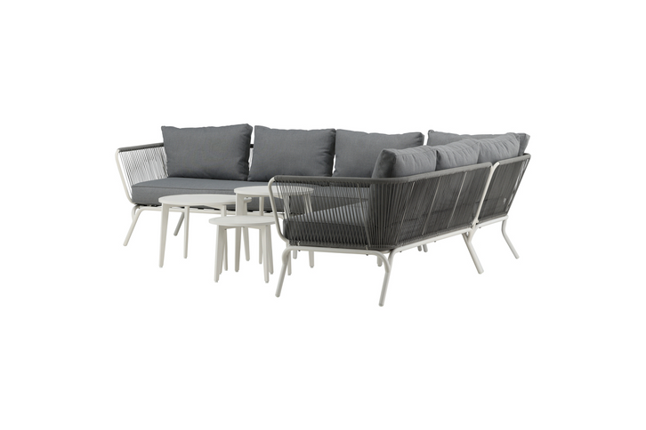 Venture Home Roxo Hörnsoffgrupp Vit/Grå Utomhus