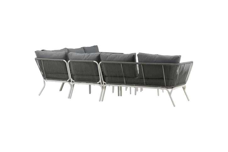 Venture Home Roxo Hörnsoffgrupp Vit/Grå Utomhus