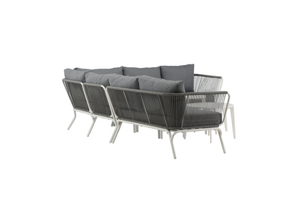 Venture Home Roxo Hörnsoffgrupp Vit/Grå Utomhus