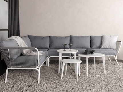Venture Home Roxo Hörnsoffgrupp Vit/Grå Utomhus