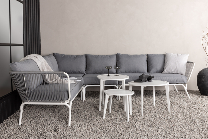 Venture Home Roxo Hörnsoffgrupp Vit/Grå Utomhus
