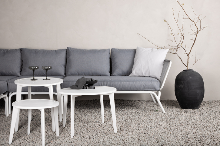 Venture Home Roxo Hörnsoffgrupp Vit/Grå Utomhus
