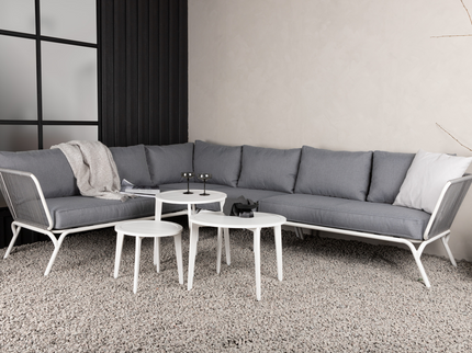 Venture Home Roxo Hörnsoffgrupp Vit/Grå Utomhus
