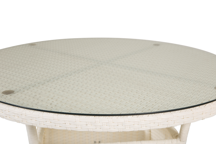 Venture Home Volta Runt Matbord Utomhus Vit