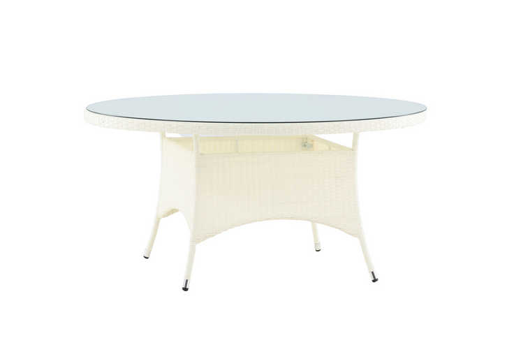Venture Home Volta Runt Matbord Utomhus Vit