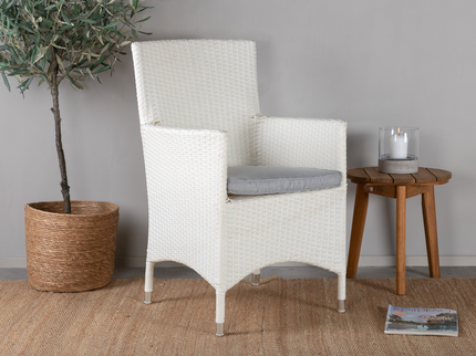 Venture Home Malin Matstolar 2-Pack Vit Utomhus