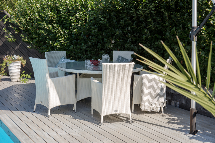 Venture Home Malin Matstolar 2-Pack Vit Utomhus