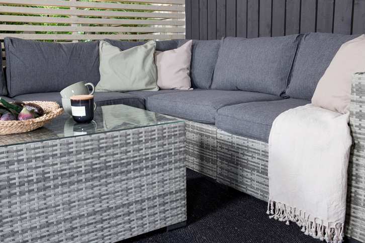 Venture Home Amazon Hörnsoffgrupp Grå Utomhus