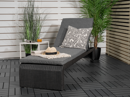Venture Home London Solstol Svart